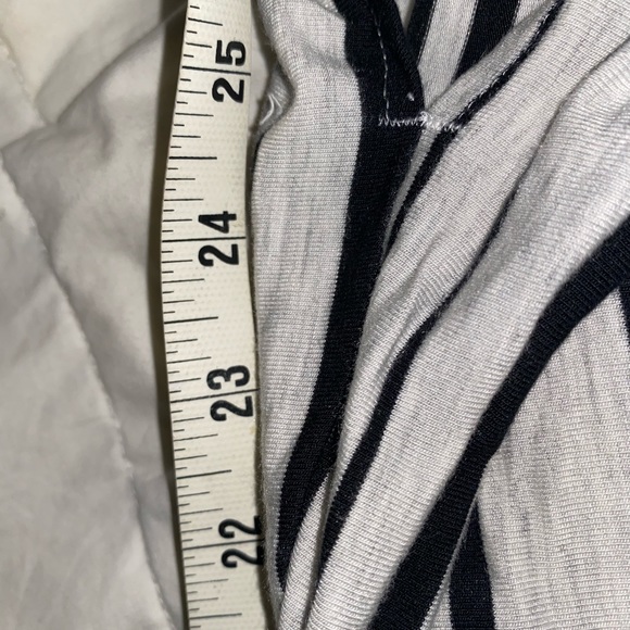 SOMA Chicos Halter Maxi Stripe DRESS Shelf Bra Black White Sz XL - Picture 12 of 14